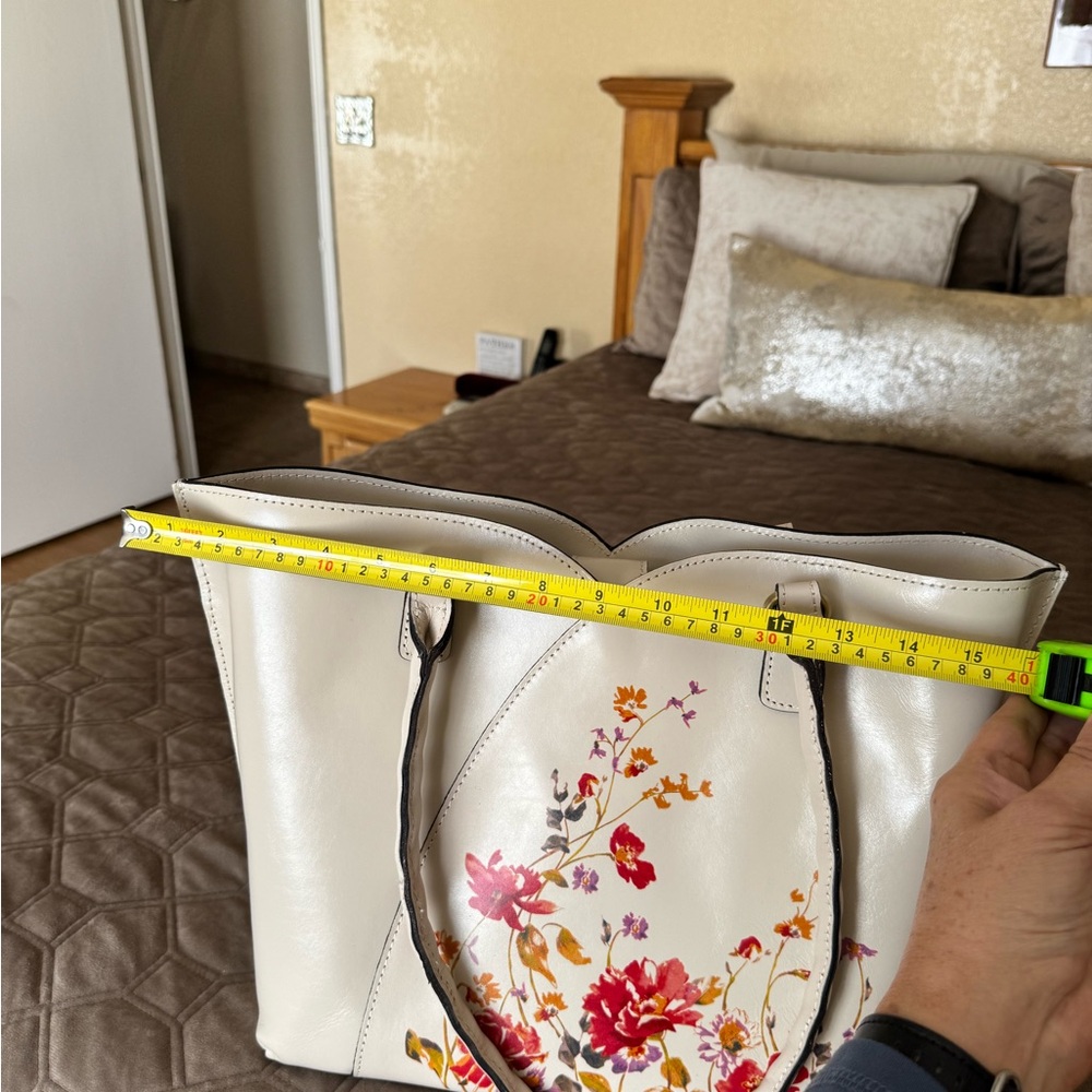 Patricia Nash Floral Leather Marion Tote, shoulder/ Crossbody bag - Picture 13 of 16